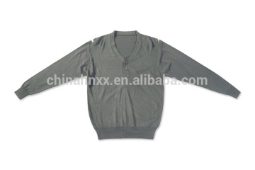 Custom autumn v neck man sweater