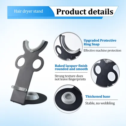 Supersonic Hair Dryer Holder: Heavy Duty Alloy Steel Bracket for Dyson Supersonic Dryer
