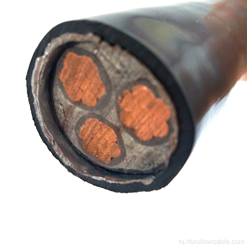 3x4mm2 -кабельный кабель 3 фазового кабеля питания