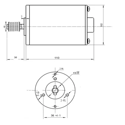 12V/24V 100W-150W DC Brush Motor for Elderly Mobility Scooters - MY6812