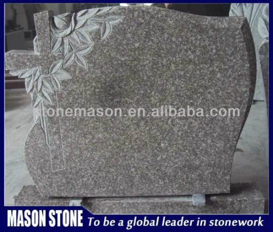 tombstone cross granite engraved cemetery