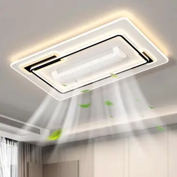 Smart LED Ceiling Light with Built-in Bladeless Fan: Enhancing Your Living Room Experience