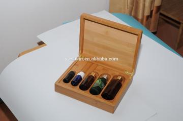 2014 newest 5 bottles bamboo cosmetic packaging