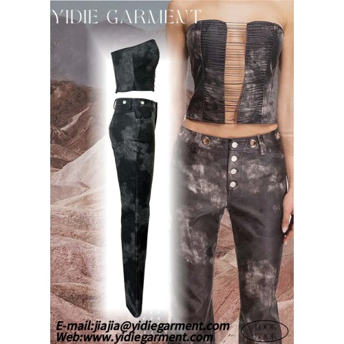 Women's 100% PU Sexy Faux Leather Bodycon Corset