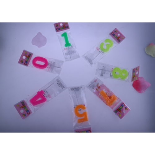 Hot Sale Colorful Cheaper Number Candle