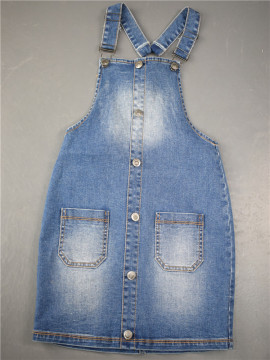 Women's denim over skirt