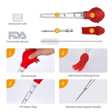 Truthahn-Baster-Set mit Grillpinsel