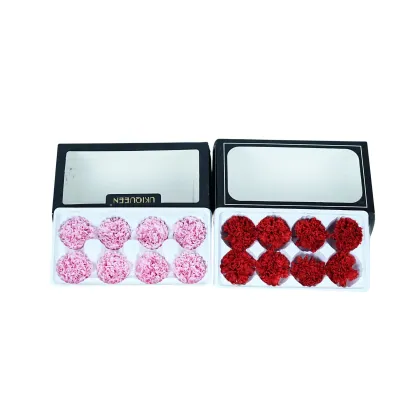 Everlasting Carnation Flower Head - Red Preserved Carnation for Mother's Day