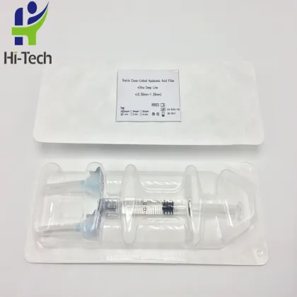 Hyaluronic acid gel injection for the face
