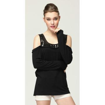 Canottiere con paillettes di women\