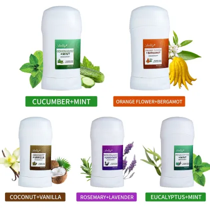Aluminum-Free Natural Organic Antiperspirant Deodorant Stick - 60g Custom Deodorant