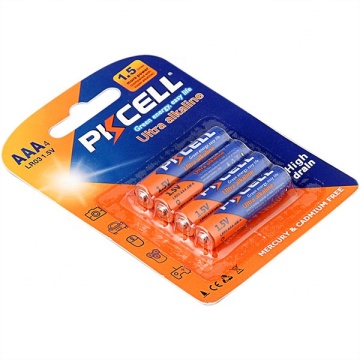 Shenzhen PKCELL LR03 Alkaline Batteries 1.5V AAA with MSDS & CE Certification