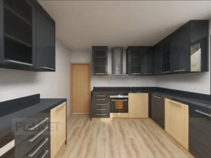 High Quality Espresso Solid Wood Kitchen Cabinets Design