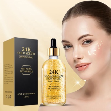 Wholesale 30ml 99.9% Pure Natural Face Skin Care Anti-Aging 24k Gold Serum