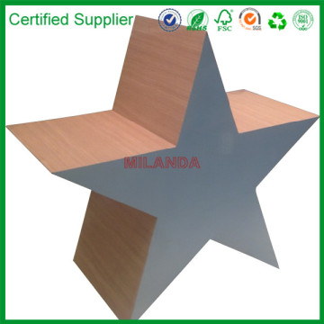light color star shape decorative box for christmas window display (M-10251)