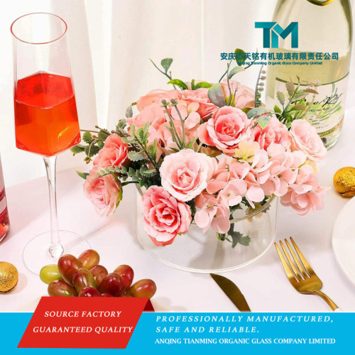 Elegante caixa de acrílico transparente com tampa para display rosa de 9 16 36 furos