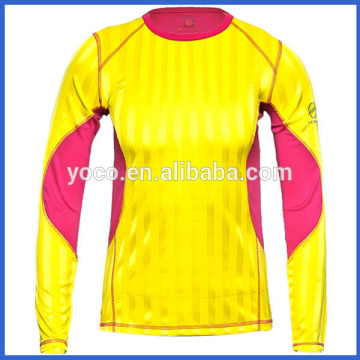 Women polyester long sleeves sports t shirts