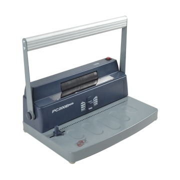 spiral coil punching and binding machine for metal and plastic coil
