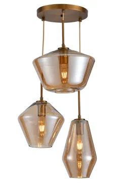 3 bulb Hot Sale Decorative glass Pendant Lamp