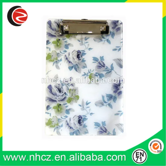 A4 Flower Printed Clipboards