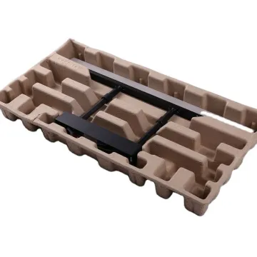 Custom recycled paper pulp molded packaging tray