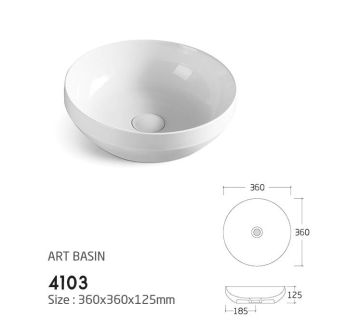 Cost-effective Wall Hung Art Basin 4103