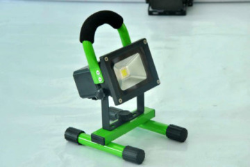 Green 10w 2200/4400mah Rechargeable Led Flood Light 