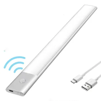 3 Colors Ultra-thin Wireless LED Motion Sensor Cabinet Light for Kitchen and Hallway - USB Charged