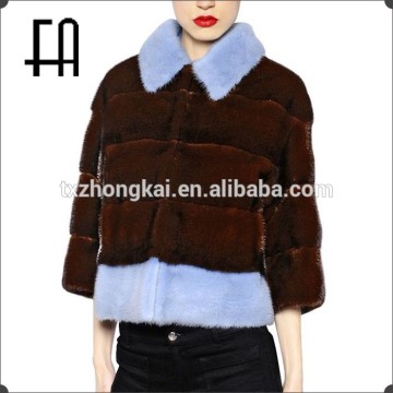 Factory direct wholesale women's imported mink fur jacket /mink jacket