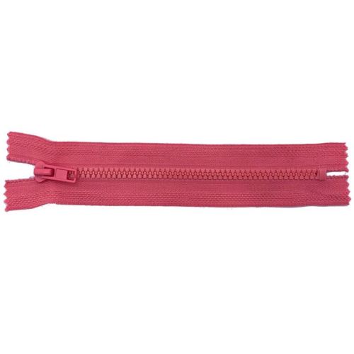 Various colour plastic separating coat zippers