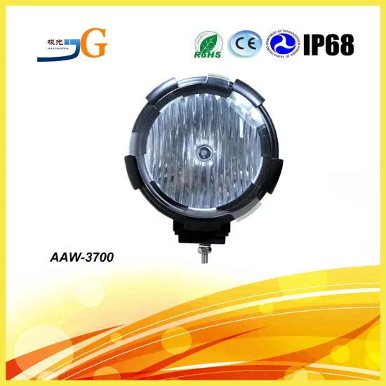 7Inch Round Design Hid Ballast Black And Red Xenon Hid Working Light