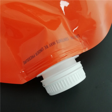 aseptic spout pouch with lid and handle