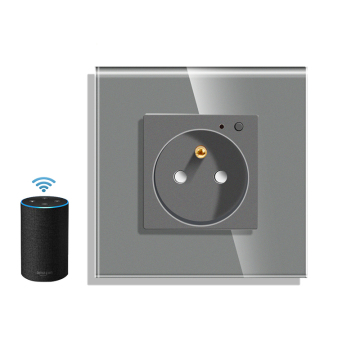 Bingoelec EU Standard Smart Home 16A Wireless Wall Socket Plug with Tuya App Control