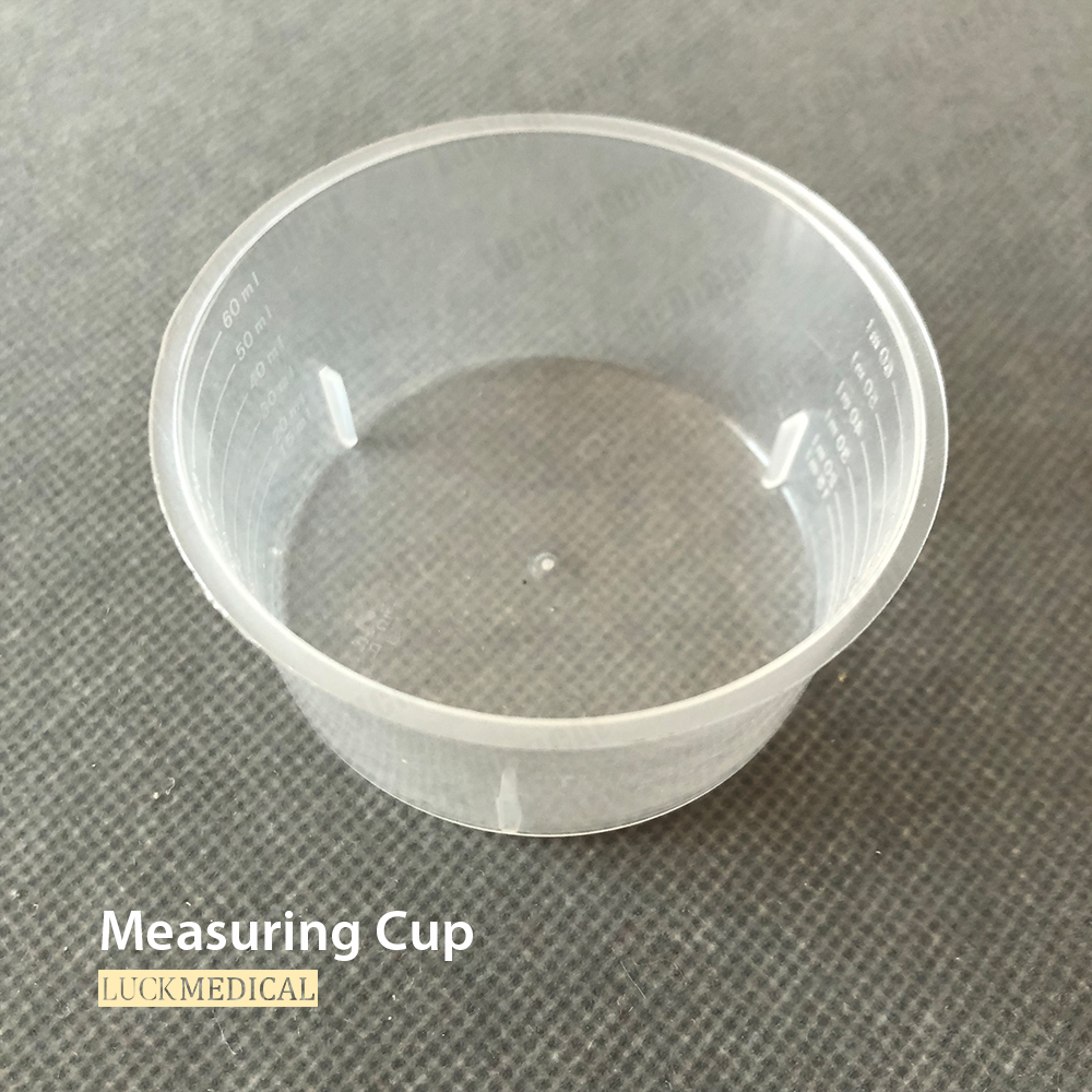 Cup de mesure gradué jetable 60 ml / 90 ml / 150 ml