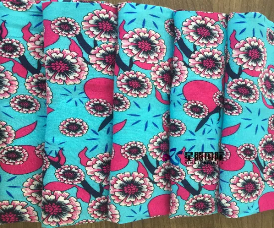 Soft Flower Woven 100% Rayon Printed Fabric