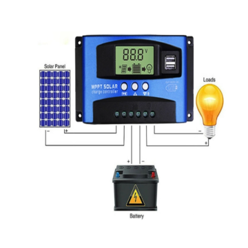 Control de carga solar con procesador