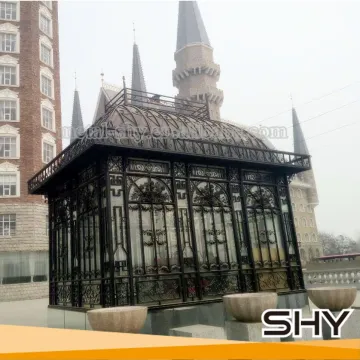 wrought iron metal gazebo for garden