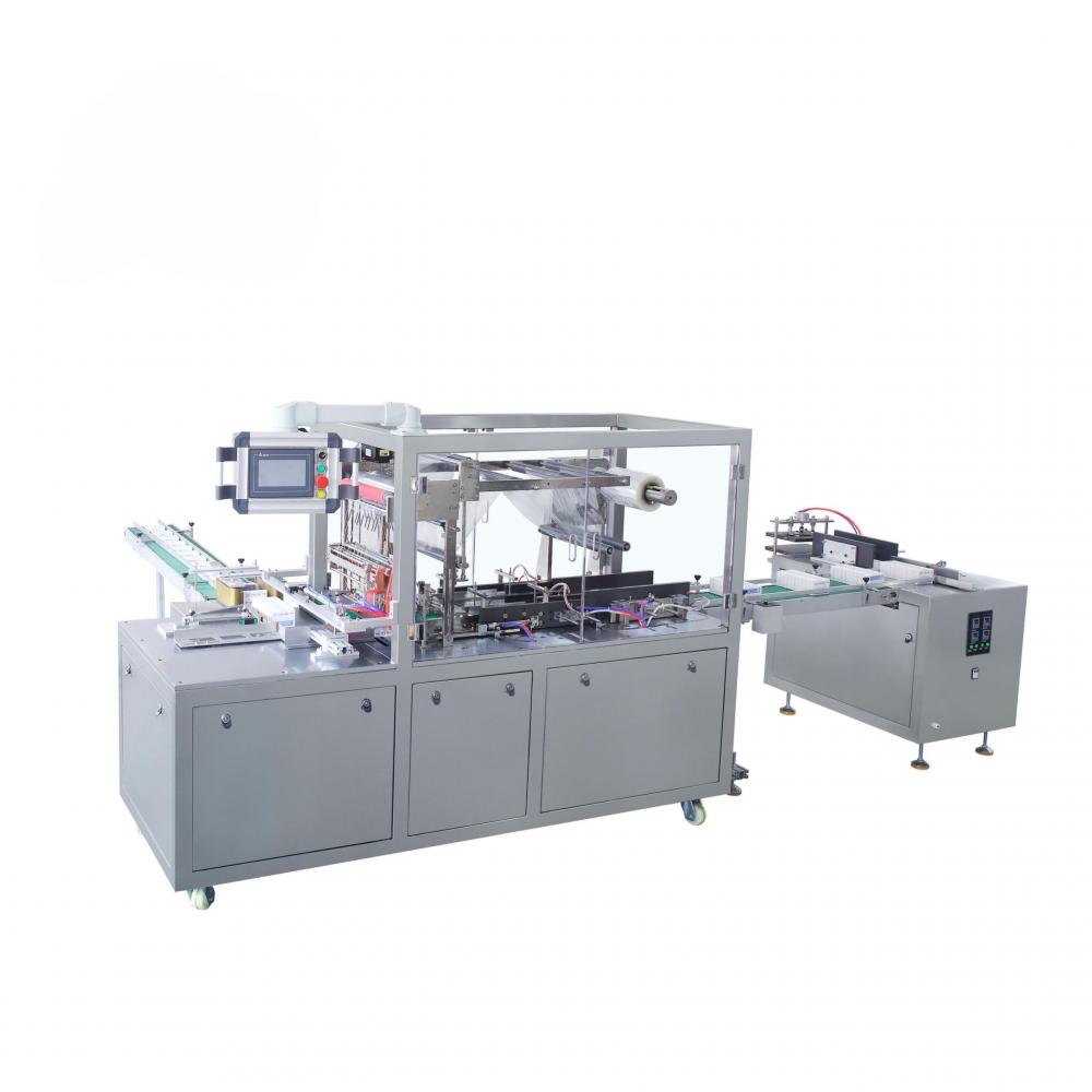 Automatic Box 3d Overwrapping Stretch Plastic Film Sweet Chocolate Box Packing Bar Pleat Soap Cellophane Wrapping Machine 