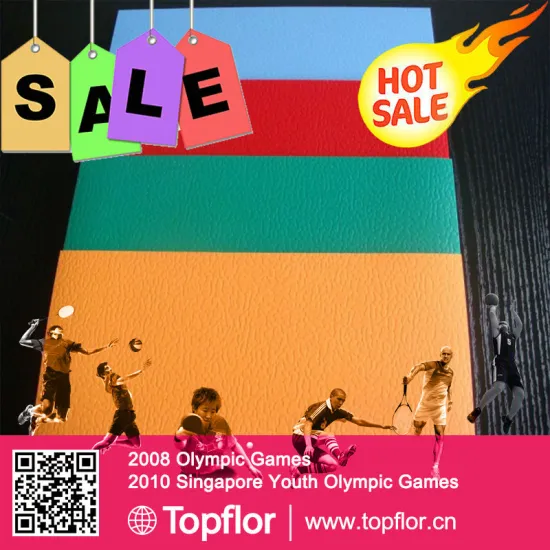 Portable indoor sports flooring athletic pvc color flooring