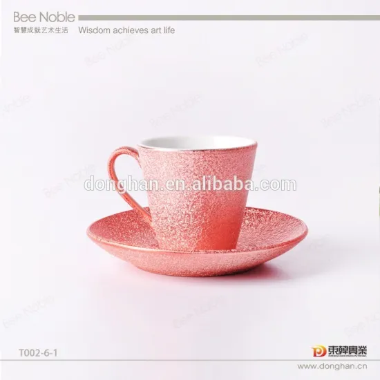 2016 New product electroplated tea cup and saucer set