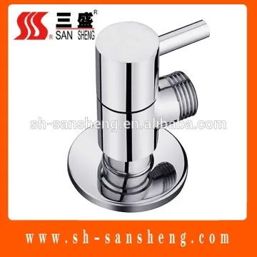 brass angle valve male threaded chrome plated