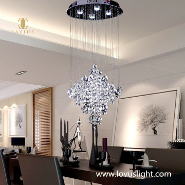 White light luxury crystal chandelier hotel corridor villa staircase chandelier bedroom living room custom chandelier