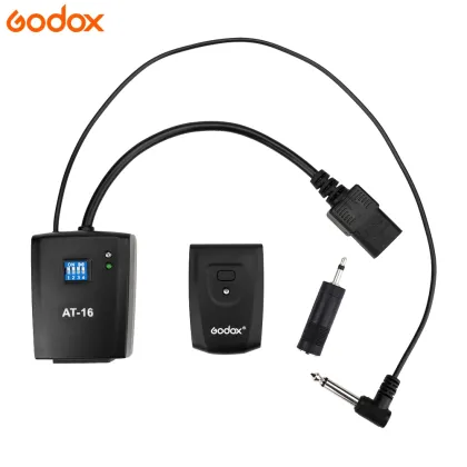 Godox AT-16 3.5mm Wireless Flash Trigger Receiver for Canon Fujifilm DSLR Cameras - Sync Speed