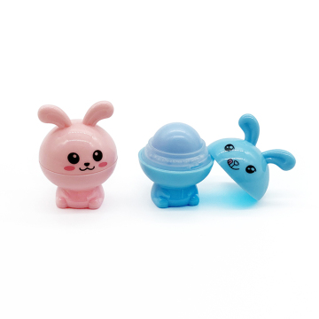 Wholesale Natural Cosmetics Longer Moisturizing Cute Rabbit Shape Lip Balm