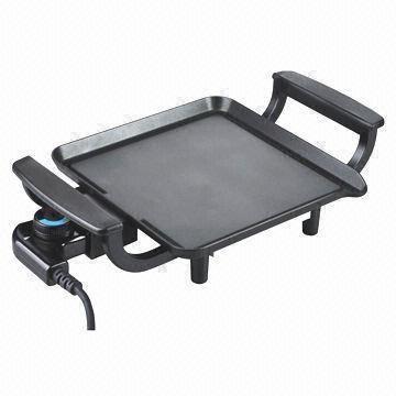 Electric Barbecue Grill, Measures 21 x 21cm, Non-stick Coating