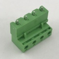 pluggable straight pin male and female terminal block