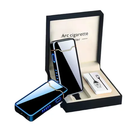 Wholesale 2025 LED Display Rechargeable Electric USB Cigarette Lighter - Premium Smoking Accessories