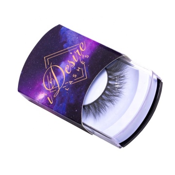 Custom Marble Printed Eyelash Box with Sleeve