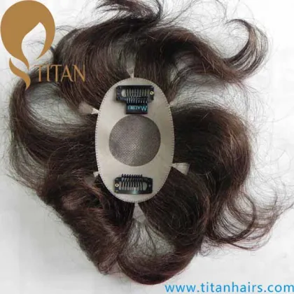 Wholesale indian remy hair toupee,hair pieces,Men's Toupee