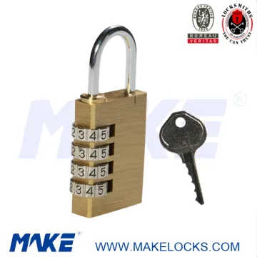 Security brass combination lock